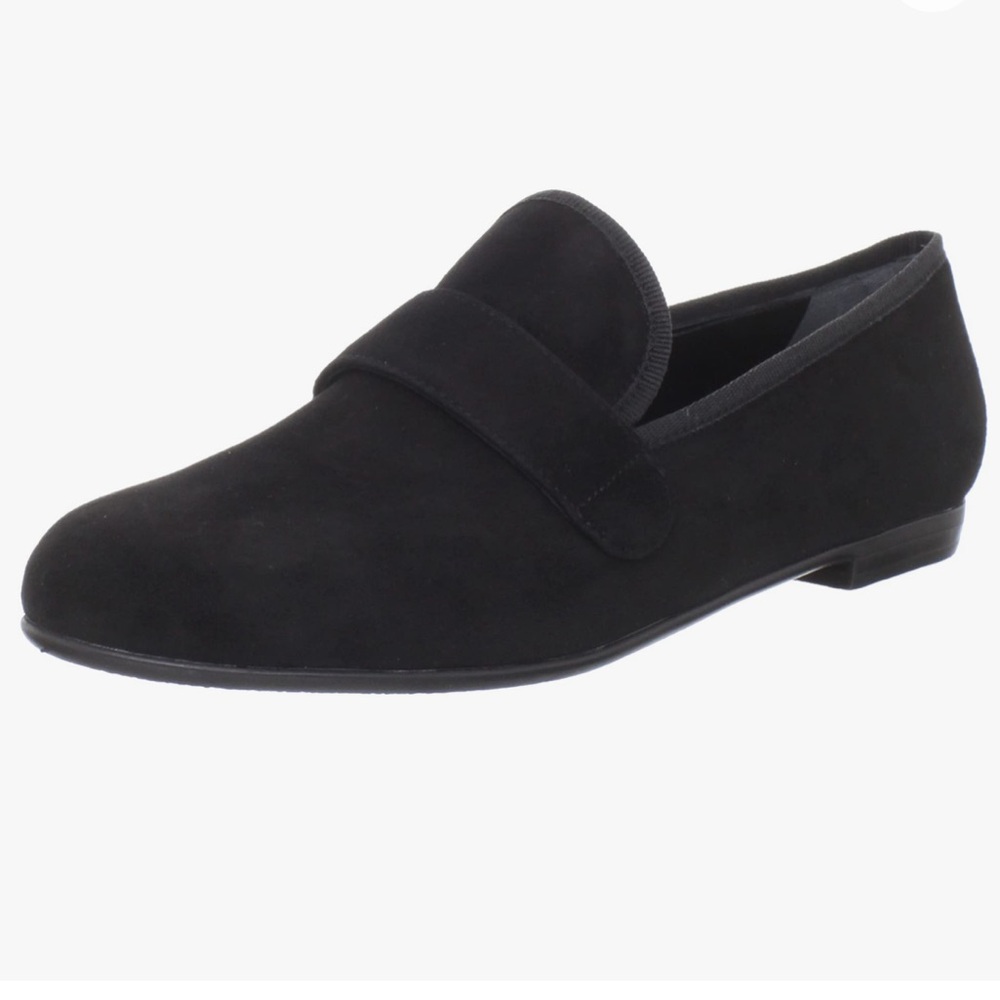 Tapeet by Vicini black Tuxedo Loafer Velvety Suede 37.5